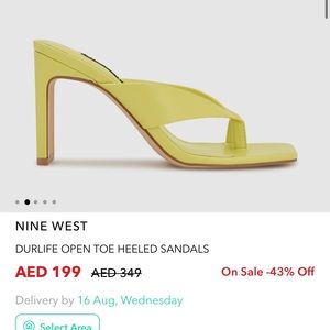 DURLIFE OPEN TOE HEELED SANDALS